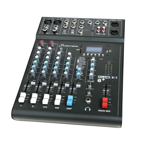 Studiomaster Club XS6+ 6-Channel Bluetooth Analog Mixer