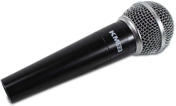 Studiomaster KM52 Wired Balanced Microphone 5m Cable Stand Clip Protective Case
