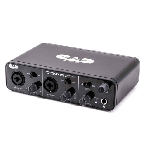 CAD Audio CX2 Connect II 2x2 USB Interface 24 Bit/96KHz (CX2), Black (AMS-CX2)