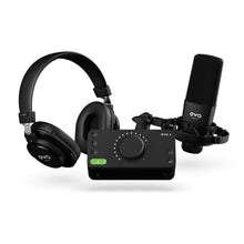 Audient EVO 4 Professional 2in/2out USB Audio Interface for Recording, Live Streaming, Gaming & Podcasting with 48V Phantom Power, Dual XLR, Line & DI Input Plus SmartGain Feature & Free Software Bundle