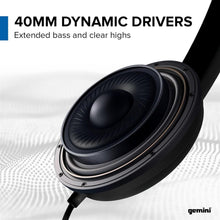 Gemini Sound DJX 200: Professional DJ Headphones (Black) (Black)