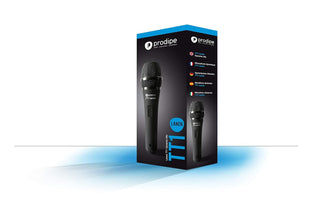 Prodipe PRO-TT1 Switched Dynamic Vocal Microphone, Black