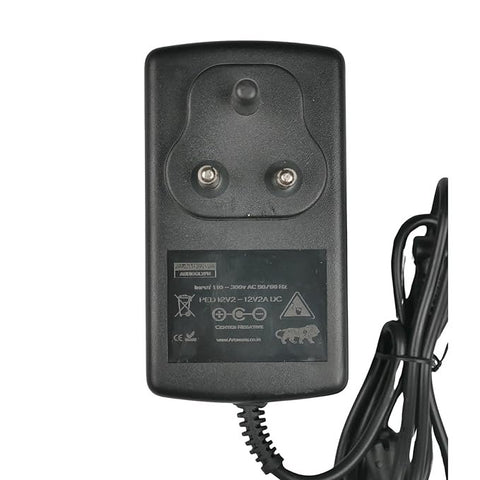 Arowana KYB12V2 Studio Grade Center Positive 12V 2A Power Supply for Keyboards, Synths, Preamps & other Audio Gear