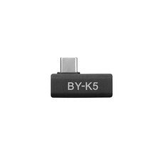 BOYA by-K5 Right-Angle USB-C Adapter, 90-Degree Male-to-Female Type-C Adapter