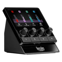 Hercules Stream 200 XLR,Pro audio controller to master your audience and creator mixes live on screen,with mic pre-amp,LCD