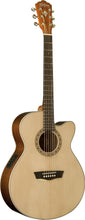 Washburn Harvest Series WG7SCE Acoustic-Electric Guitar, Natural Gloss