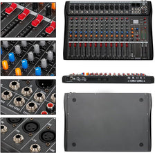 Digimore D-285 Professional 12-Channel Audio Mixer with USB & BT