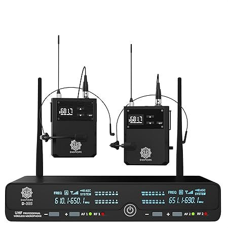 Digimore D-395 LL UHF Wireless Microphone System with 2 Lavalier Mics