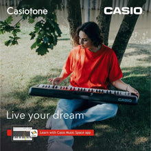 Casio CT-S100 Casiotone 61-Key Portable Keyboard with Piano tones, Black