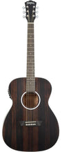 Washburn 6 String Acoustic-Electric Guitar, Right, Striped Ebony (DFEFE)