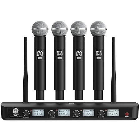 Digimore D-385 4-Channel UHF Wireless Microphone System