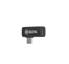 BOYA by-K5 Right-Angle USB-C Adapter, 90-Degree Male-to-Female Type-C Adapter