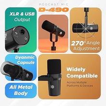 DIGIMORE D-490 Dynamic USB/XLR Podcast Microphone Kit