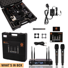 Digimore D-390 UHF Wireless Microphone System with Dual Handheld Mics