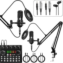 Digimore D-432 Dual Condenser Microphone Kit for Singing with V8 Sound Card