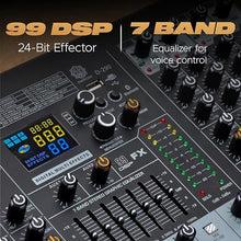 Digimore D-290 12-Channel Live Audio Mixer with DSP & Bluetooth 5.1