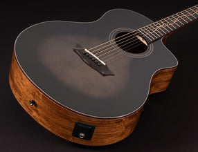 Washburn Bella Tono 6 String Acoustic-Electric Guitar, Right, Gloss Charcoal Burst (Bts9Vcech-D) - Spruce