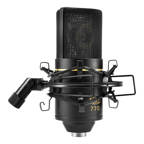 MXL Mics MXL-770 XLR Microphone (Unidirectional, Black)