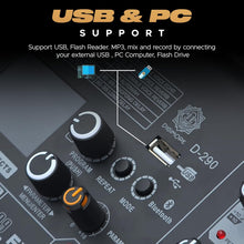 Digimore D-290 12-Channel Live Audio Mixer with DSP & Bluetooth 5.1