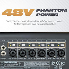 Digimore D-290 12-Channel Live Audio Mixer with DSP & Bluetooth 5.1