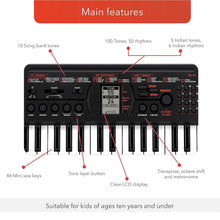 Casio SA-81 Casiotone 44 Keys Mini Keyboard With Adaptor -Black
