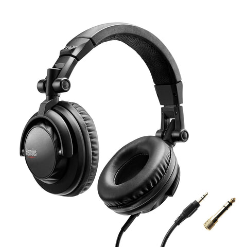 Hercules DJ Hdp Dj45|Dj Headphones|Professional Studio Monitor&amp;Mixing Headphones-Black,over ear,Wired