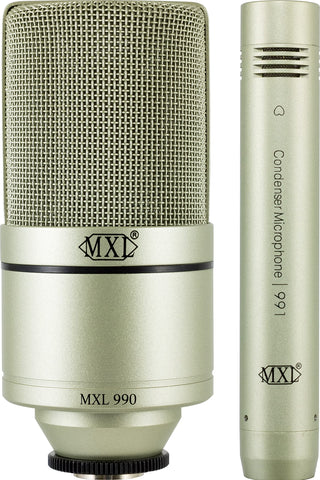 MXL Mics 990/991 Recording Package, Metallic, Large - XLR