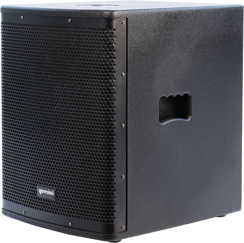 Gemini ZRX Series ZRX-S15P 15-inch Professional Powered Subwoofer with 1,200 Watts Continuous Class D Digital Power