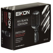 Eikon Audio DM55V2BK “VINTAGE” Professional Vocal Dynamic Microphone – Satin Black