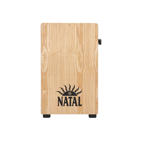 Natal CJAN-L-SW-BN Black Cajon Natural Panel, Black Logo