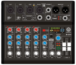 Digimore D-240 7-Channel DJ & Audio Mixer with USB & DSP