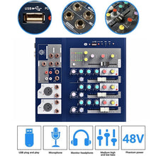 Digimore D-250 4-Channel Professional Audio Mixer with USB & DSP