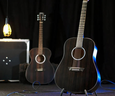 Washburn Deep Forest Ebony – Striped Ebony DDFED Guitar