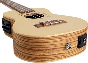 Flight, 4-String Concert Ukulele, SP/Zeb, DUC 525 EQ