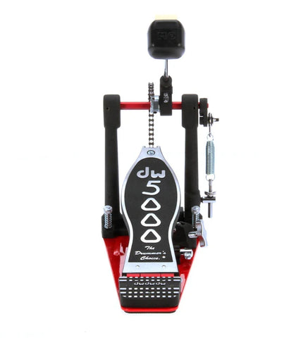 DW 5000 Series Accelerator Single Chain, Narrow Footbard Single Bass Drum Pedal w/ Bag