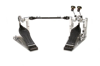 DW MFG Series Machined Chain Drive Double Pedal w/ Bag, Black Edition