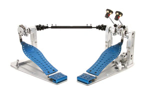 DW MFG Series Machined Chain Drive Double Pedal w/ Bag, Blue Edition