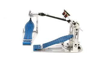DW MFG Series Machined Chain Drive Double Pedal w/ Bag, Blue Edition