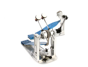 DW MFG Series Machined Chain Drive Double Pedal w/ Bag, Blue Edition