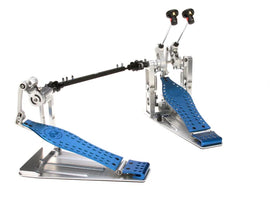 DW MFG Series Machined Direct Drive Double Pedal w/ Bag, Blue Edition