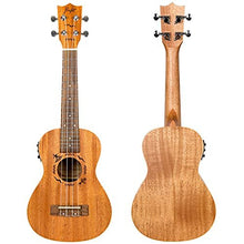 Flight Designer Series DUC523 CEQ Mahogany 4 Strings Concert Ukulele, with Gig Bag, (Natural)