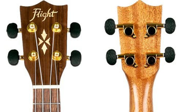 Flight Designer Series DUS430 Dao 4 Strings Soprano Ukulele, with Gig Bag, (Natural)