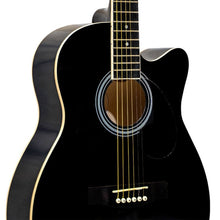 Granada GL112C-F Black Cutaway Medium Acoustic Guitar