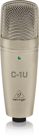 Behringer C1U USB Condenser Microphone (Unidirectional, Silver)