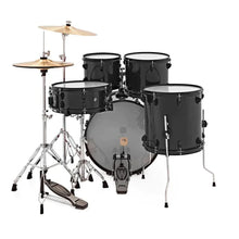 Natal K-EVB-F20-BK Evolution Fusion 5-Piece Acoustic Drum Kit with Hardware& Cymbals, Black