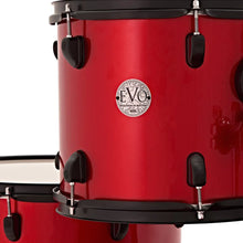 Natal K-EVB-F20-RE Evolution Fusion 5-Piece Acoustic Drum Kit with Hardware & Cymbals, Red