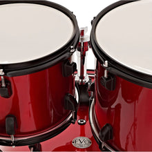 Natal K-EVB-F20-RE Evolution Fusion 5-Piece Acoustic Drum Kit with Hardware & Cymbals, Red