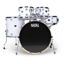 Natal KARB-UF22 WHT Arcadia Birch 5-Piece Shell Pack Acoustic Drum Kit Without Hardware & Cymbals