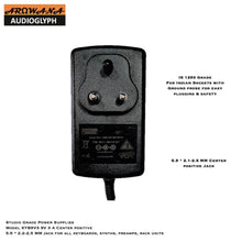 Arowana KYB9V3 Studio Grade Center Positive 9V 3A Power Supply for Keboards, Synthesizers & Preamps