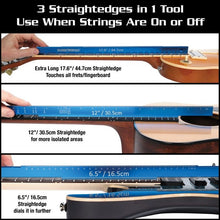 Music Nomad MN820 Tri-Beam 3 & 1 Straightedge Ruler & Scale Length Ruler